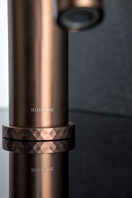 Смеситель Boheme STICK для умыв. COPPER BRUSHED DIAMOND 121-CB
