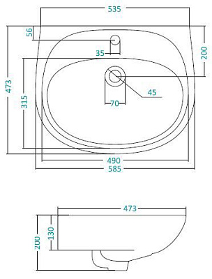 Раковина Santek Анимо 60