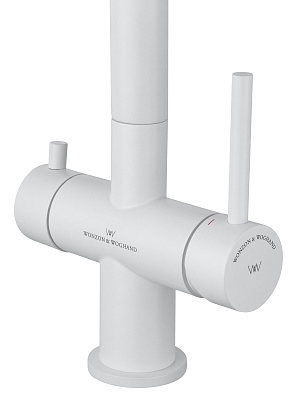 Смеситель для кухни c подключением фильтра WONZON & WOGHAND, Белый матовый WW-3211-MW