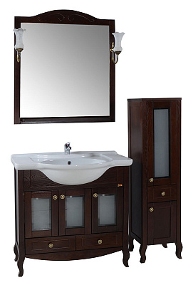 Тумба с раковиной ASB-Mebel Флоренция 85 бук тироль витраж