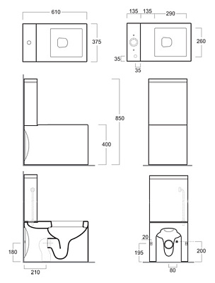 Унитаз-компакт Simas Frozen FZ 07