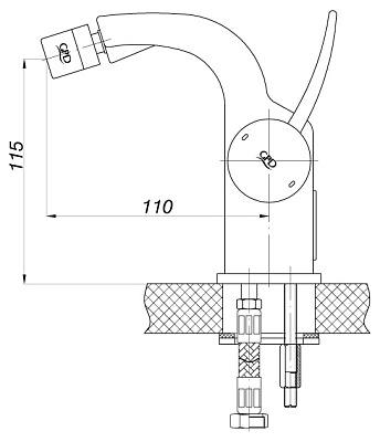 Смеситель GPD Aduro MBD95 для биде