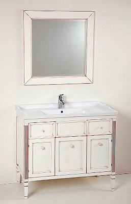 Тумба с раковиной Caprigo Альбион 100 BIANCO Light Vintage