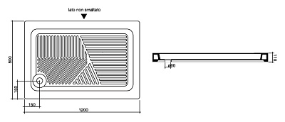 Поддон для душа Disegno Ceramica Maggiore 109