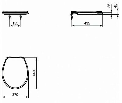 Сиденье для унитаза Ideal Standard Eurovit W303001