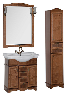 Зеркало Aquanet Луис 80 NEW темный орех