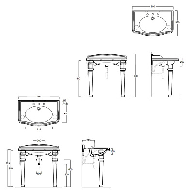 Раковина Simas Arcade AR 864 90 см