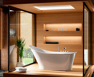 Ванна из литьевого мрамора Romance Collection Leeds 165x77 L