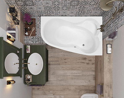 Акриловая ванна VAGNERPLAST Melite (R)