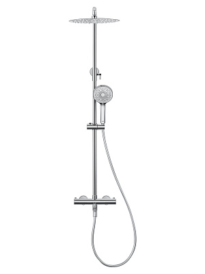Душевая система с термостатом WONZON & WOGHAND STICK, Хром WW-88739903-CR