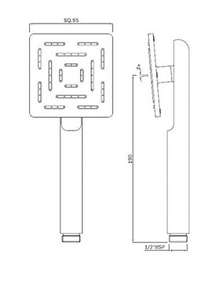 Ручной душ Jaquar Maze HSH-CHR-1655