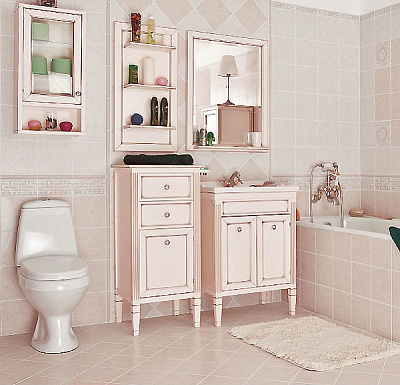 Тумба с раковиной Caprigo Альбион 60 BIANCO Antico