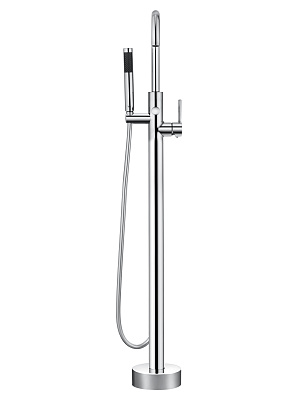 Смеситель для ванны напольного монтажа WONZON & WOGHAND STICK, Хром WW-88649017-CR
