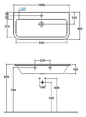 Раковина Globo Stone SSN15.BI
