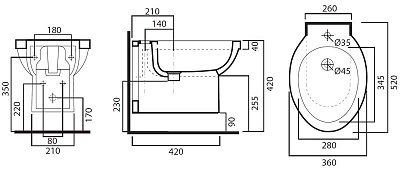 Биде подвесное Am.Pm Bliss