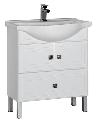 Тумба с раковиной Aquanet Стайл 75 с нижним ящиком