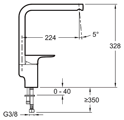 Смеситель Jacob Delafon Aleo E72278-СP для раковины