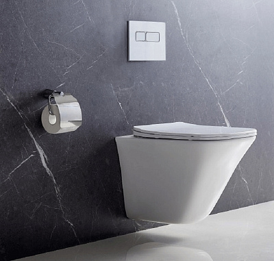 Чаша для унитаза подвесного BelBagno Marmi BB052CHR