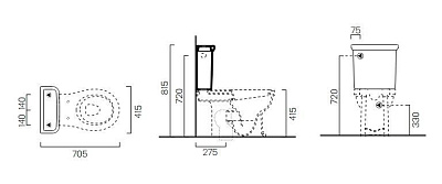 Бачок для унитаза GSI Classic 8781 11