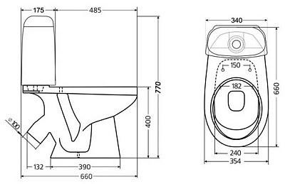 Унитаз-компакт Santek Бореаль WH110002