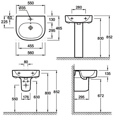 Раковина Jacob Delafon Kandel E1463