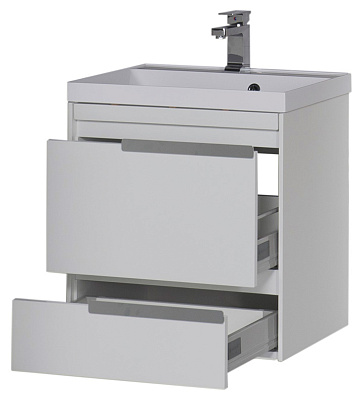 Тумба с раковиной Aquanet Тиволи 60 белая