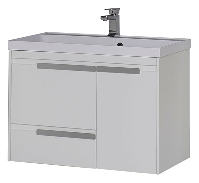 Тумба с раковиной Aquanet Тиволи 90 белая