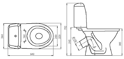 Унитаз-компакт Santeri Соната Люкс