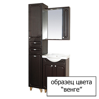 Мебель для ванной Misty Александра 55 3 ящика венге