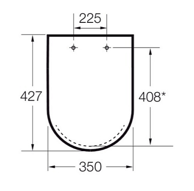 Крышка-сиденье Roca Gap Clean Rim 801730004