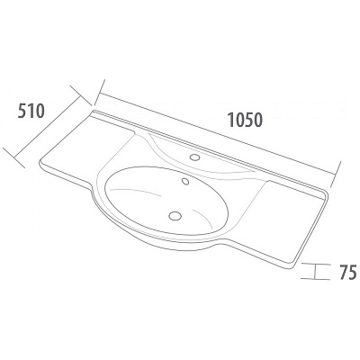 Раковина мебельная ASB-Mebel 9003