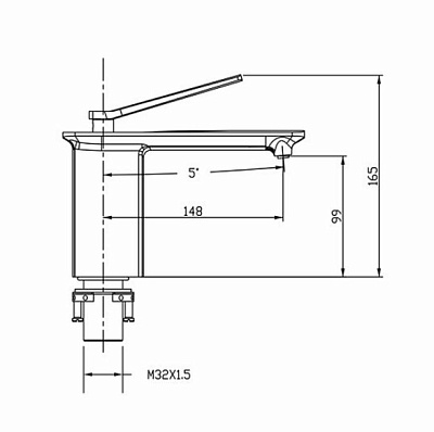 Смеситель Timo Halti 4161/00F chrome для раковины