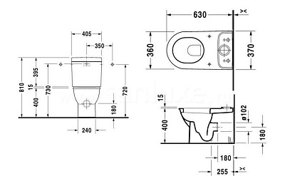 Бачок для унитаза Duravit Darling New 0931100005