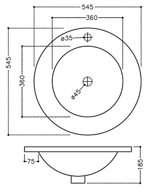 Раковина Jaquar Fusion FSS-WHT-29601