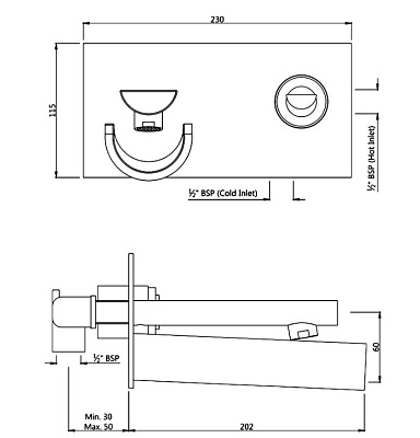 Смеситель для раковины Artize Confluence CNF-CHR-69233