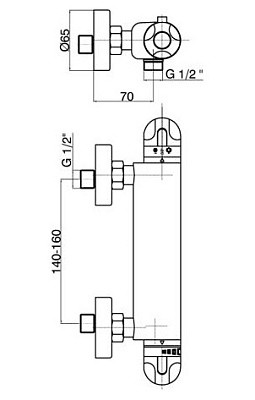 Термостат GPD Thermostatic TDB01 для душа