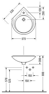Раковина Serel O433