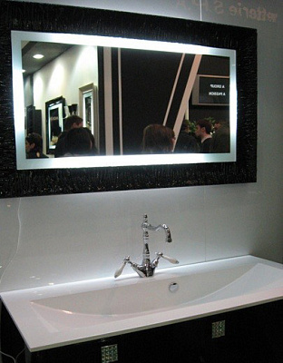 Зеркало Aquanet Мадонна 120 черное