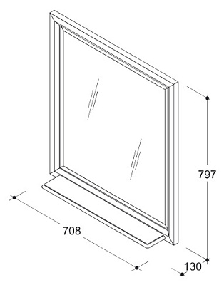 Мебель для ванной Caprigo Джардин 80 ONTANO