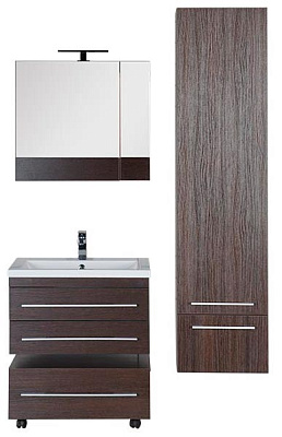 Тумба Aquanet Нота 75 подкатная венге