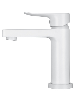 Смеситель для раковины WONZON & WOGHAND Blend, Белый матовый WW-A40222-MW