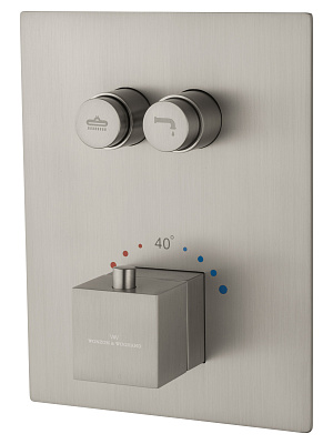 Душевая система с термостатом встраиваемая WONZON & WOGHAND, Брашированный никель WW-88929003-BN