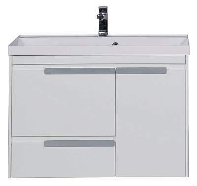 Тумба с раковиной Aquanet Тиволи 90 белая