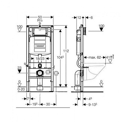 Система инсталляции Geberit Duofix UP320 111.300.00.5