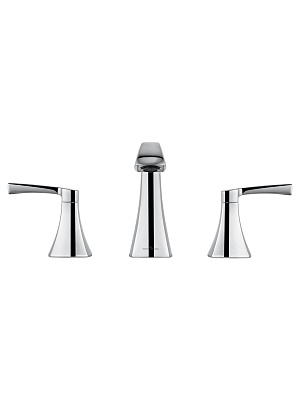 Смеситель для раковины на 3 отверстия WONZON & WOGHAND FLEX, Хром WW-88083095-CR