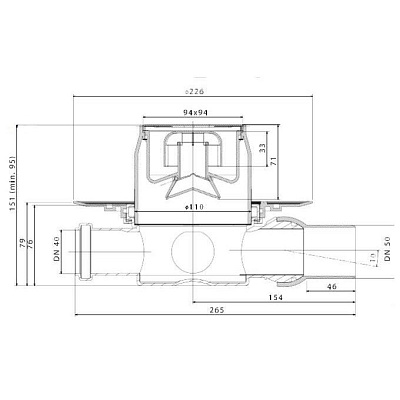 Confluo Standard Dry 3 Ceramic Точечный трап PESTAN
