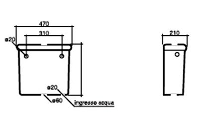 Бачок для унитаза Disegno Ceramica Paolina 7007