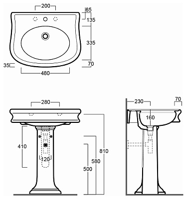 Раковина Simas Lante LA10