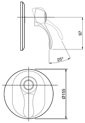 Смеситель Fima Carlo Frattini Lamp F3309X1BR для душа