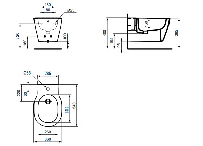 Подвесное биде Ideal Standard Connect E772201